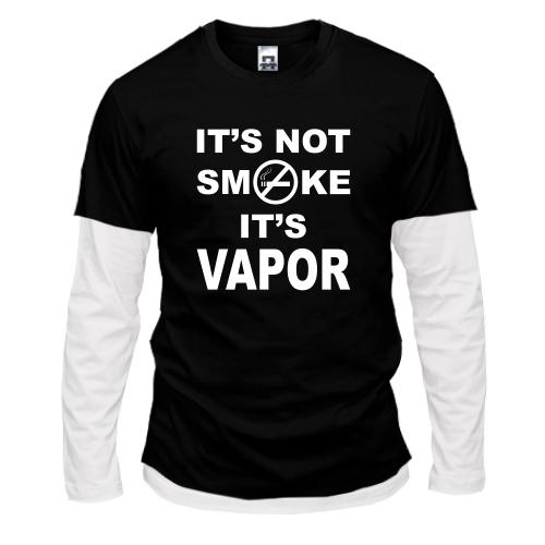 Комбінований лонгслів It`s not smoke, it`s vapor